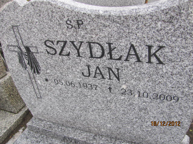 Jan Szydłak 1937 Złotoryja - Grobonet - Wyszukiwarka osób pochowanych