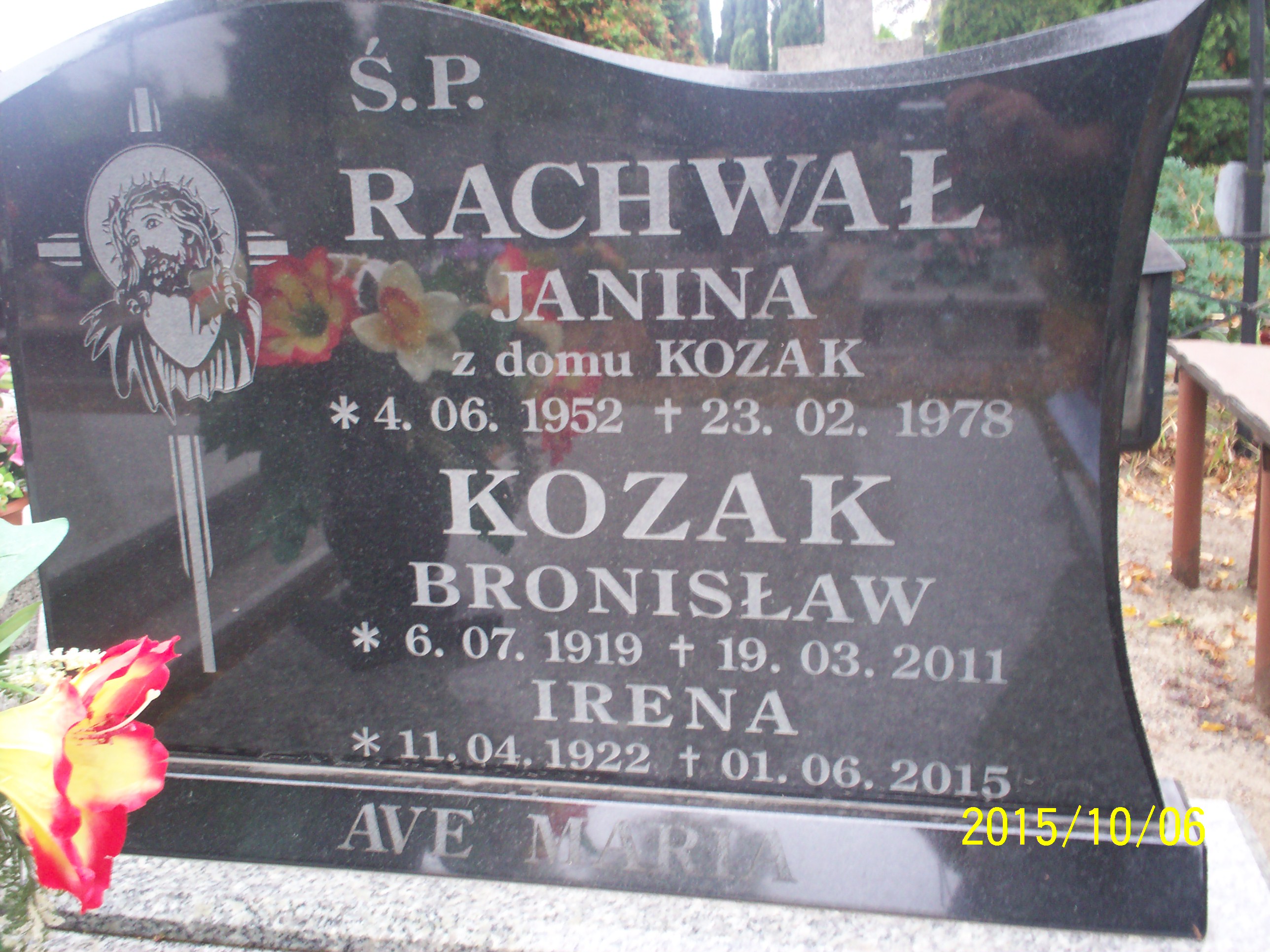 Irena Kozak 1922 Złotoryja - Grobonet - Wyszukiwarka osób pochowanych