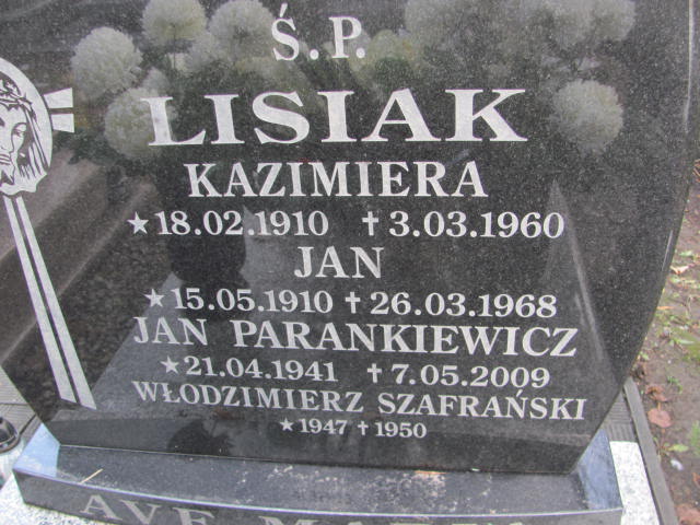 Jadwiga Parankiewicz 1947 Złotoryja - Grobonet - Wyszukiwarka osób pochowanych