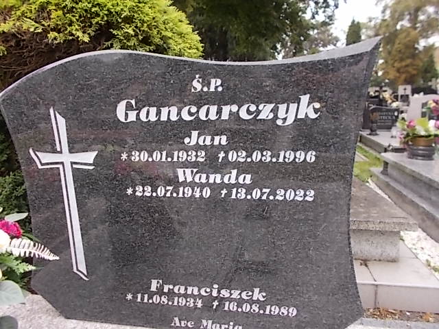 Grób Franciszek Gancarczyk