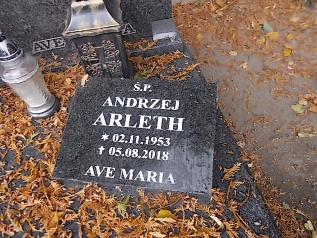 Franciszek Arleth 1923 Złotoryja - Grobonet - Wyszukiwarka osób pochowanych