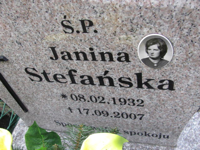 Janina Stefańska 1932 Złotoryja - Grobonet - Wyszukiwarka osób pochowanych