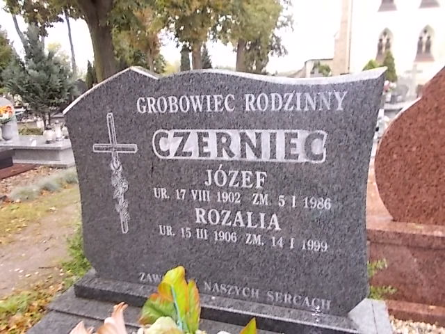 Józef Czerniec 1902 Złotoryja - Grobonet - Wyszukiwarka osób pochowanych