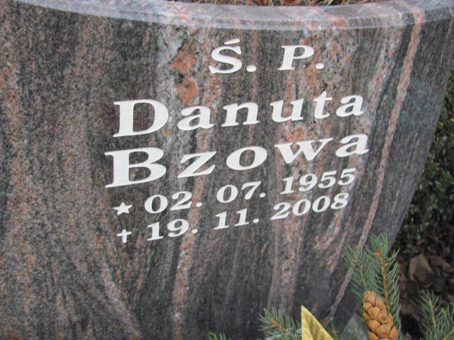 Danuta Bzowa 1955 Złotoryja - Grobonet - Wyszukiwarka osób pochowanych