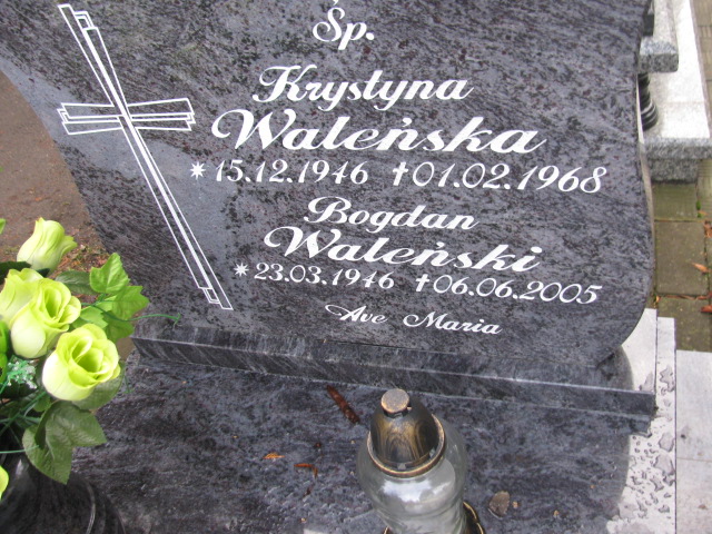 Krystyna Waleńska 1946 Złotoryja - Grobonet - Wyszukiwarka osób pochowanych