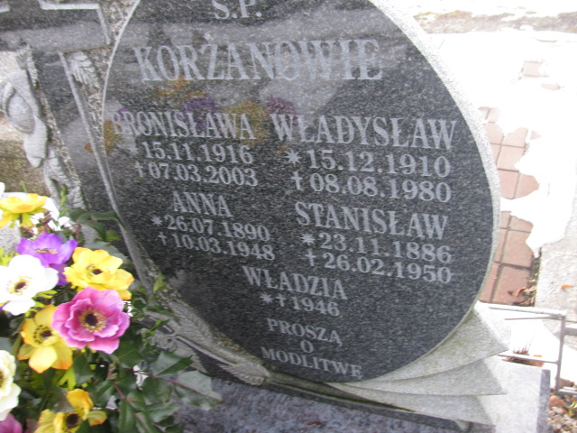 Władysław Korżan 1910 Złotoryja - Grobonet - Wyszukiwarka osób pochowanych