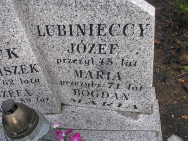 Maria Lubiniecka 1938 Złotoryja - Grobonet - Wyszukiwarka osób pochowanych