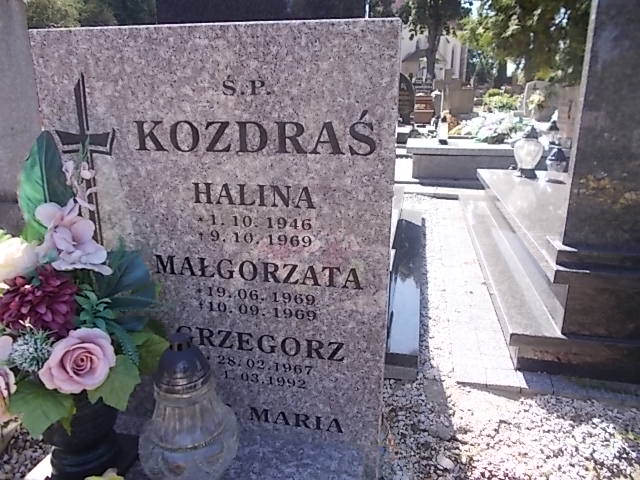 Halina Kozdraś 1946 Złotoryja - Grobonet - Wyszukiwarka osób pochowanych