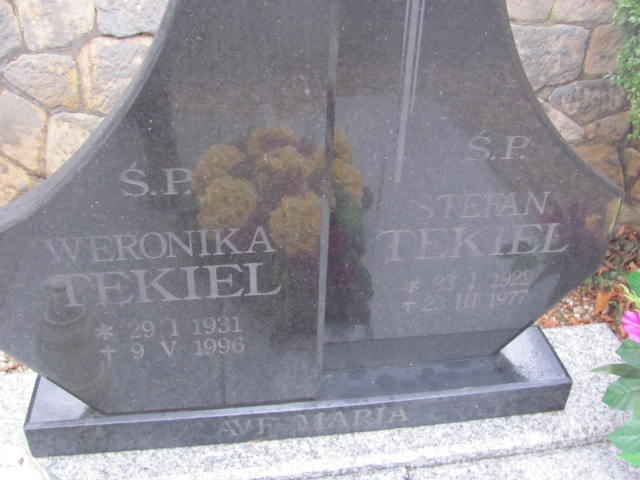 Weronika Tekiel 1931 Złotoryja - Grobonet - Wyszukiwarka osób pochowanych