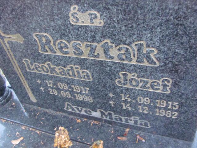 Józef Resztak 1915 Złotoryja - Grobonet - Wyszukiwarka osób pochowanych