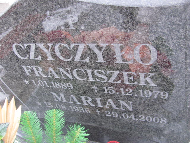 Franciszek Czyczyło 1889 Złotoryja - Grobonet - Wyszukiwarka osób pochowanych