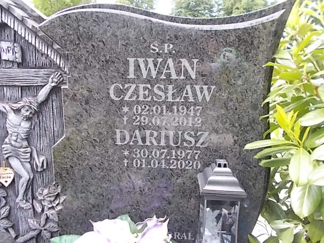 Dariusz Iwan 1977 Złotoryja - Grobonet - Wyszukiwarka osób pochowanych