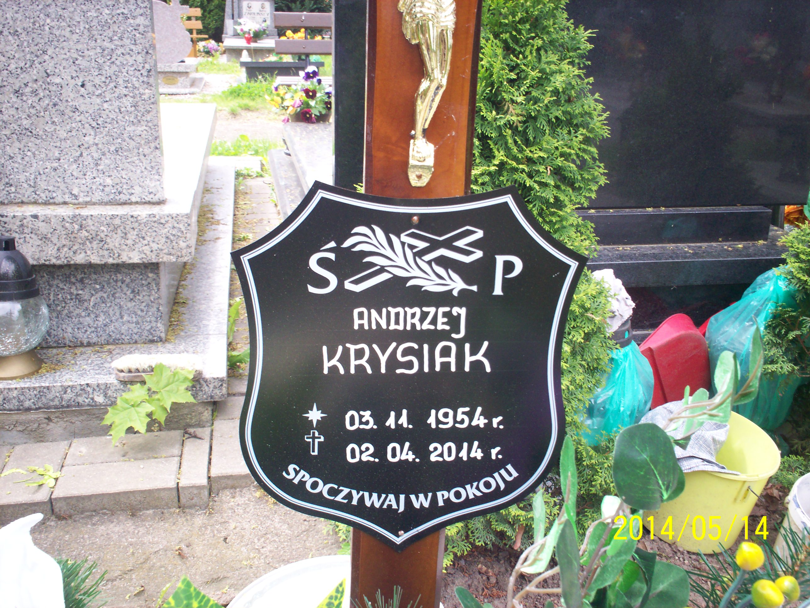 Andrzej Krysiak 1954 Złotoryja - Grobonet - Wyszukiwarka osób pochowanych