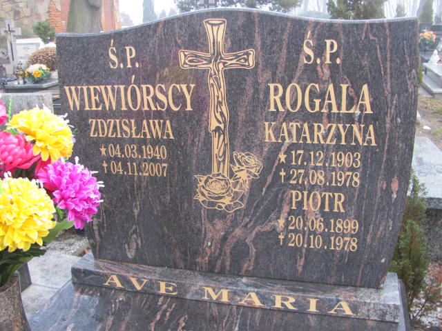 Katarzyna Rogala 1903 Złotoryja - Grobonet - Wyszukiwarka osób pochowanych