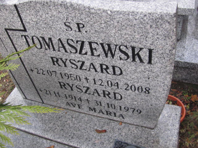 Ryszard Tomaszewski 1914 Złotoryja - Grobonet - Wyszukiwarka osób pochowanych