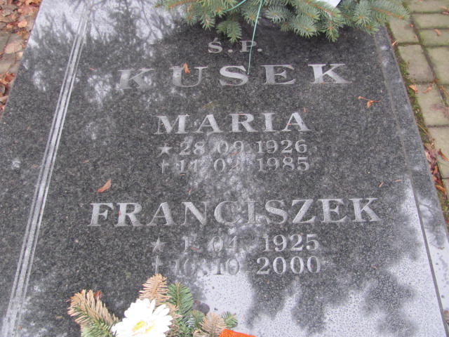 Franciszek Kusek 1925 Złotoryja - Grobonet - Wyszukiwarka osób pochowanych