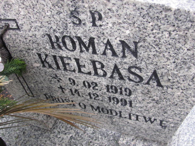 Roman Kiełbasa 1919 Złotoryja - Grobonet - Wyszukiwarka osób pochowanych