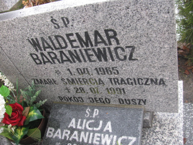 Waldemar Baraniewicz 1965 Złotoryja - Grobonet - Wyszukiwarka osób pochowanych