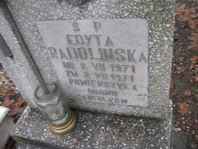 Edyta Radolińska 1971 Złotoryja - Grobonet - Wyszukiwarka osób pochowanych