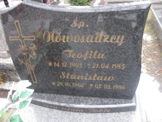Teofila Nowosadzka 1903 Złotoryja - Grobonet - Wyszukiwarka osób pochowanych