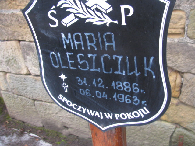 Maria Oleszczuk 1886 Złotoryja - Grobonet - Wyszukiwarka osób pochowanych