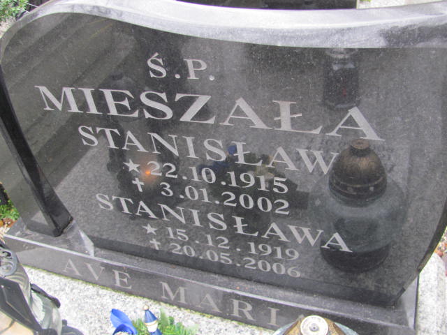 Stanisława Mieszała 1919 Złotoryja - Grobonet - Wyszukiwarka osób pochowanych