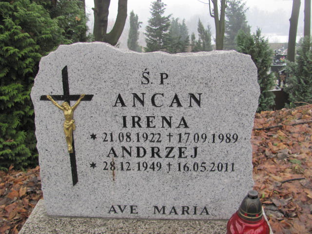 Andrzej Ancan 1949 Złotoryja - Grobonet - Wyszukiwarka osób pochowanych