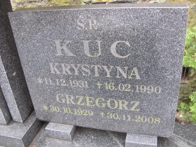 Grzegorz Kuc 1929 Złotoryja - Grobonet - Wyszukiwarka osób pochowanych