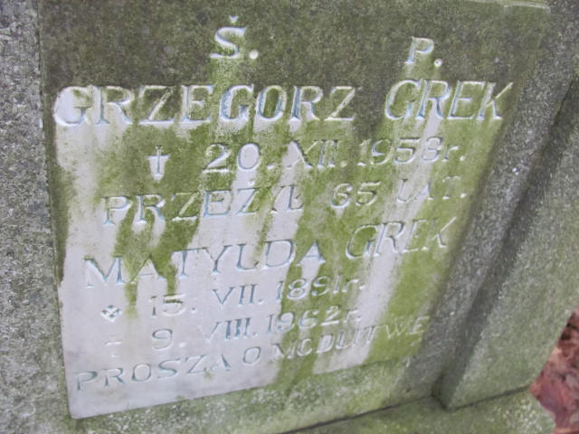 Matylda Grek 1891 Złotoryja - Grobonet - Wyszukiwarka osób pochowanych