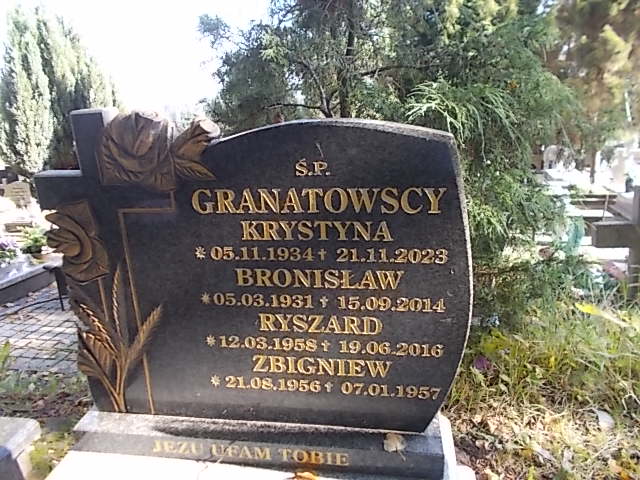 Marianna Granatowska 1935 Złotoryja - Grobonet - Wyszukiwarka osób pochowanych