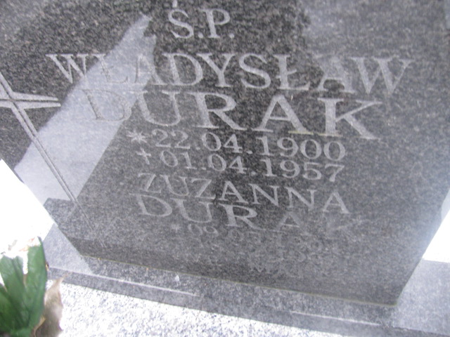 Władysław Durak 1900 Złotoryja - Grobonet - Wyszukiwarka osób pochowanych