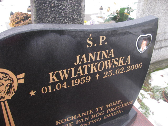Janina Kwiatkowska 1959 Złotoryja - Grobonet - Wyszukiwarka osób pochowanych