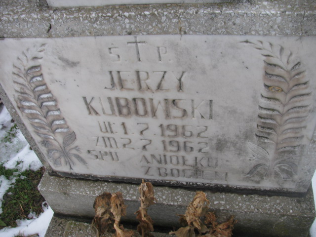 Jerzy Kubowski 1962 Złotoryja - Grobonet - Wyszukiwarka osób pochowanych