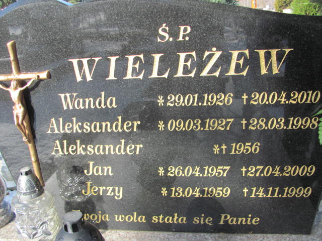 Wanda Wieleżew 1926 Złotoryja - Grobonet - Wyszukiwarka osób pochowanych