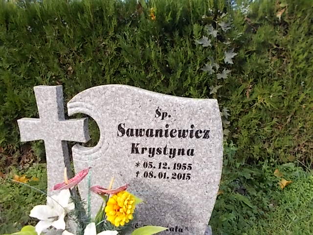 Grób KRYSTYNA SAWANIEWICZ