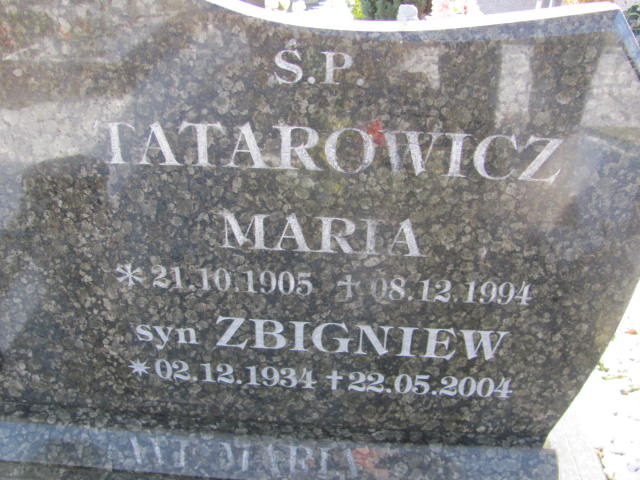 Zbigniew Tatarowicz 1934 Złotoryja - Grobonet - Wyszukiwarka osób pochowanych