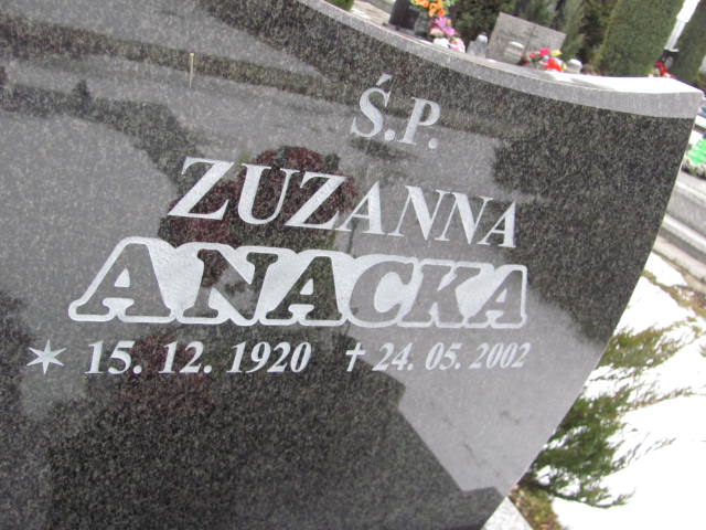 Zuzanna Anacka 1920 Złotoryja - Grobonet - Wyszukiwarka osób pochowanych