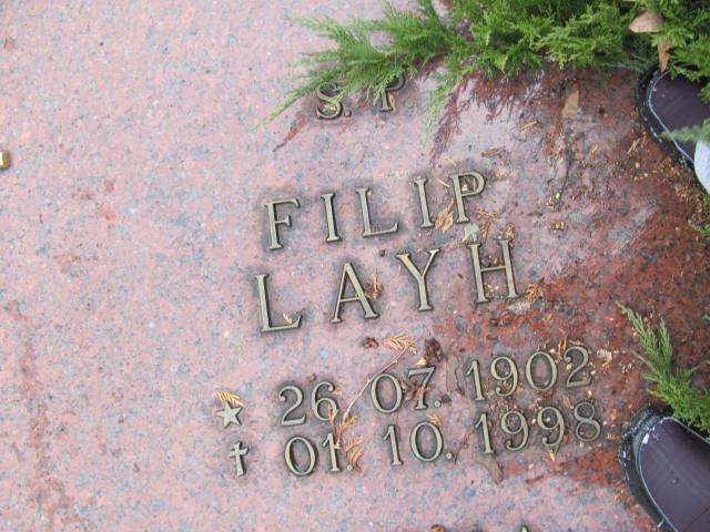 Filip Layh 1902 Złotoryja - Grobonet - Wyszukiwarka osób pochowanych