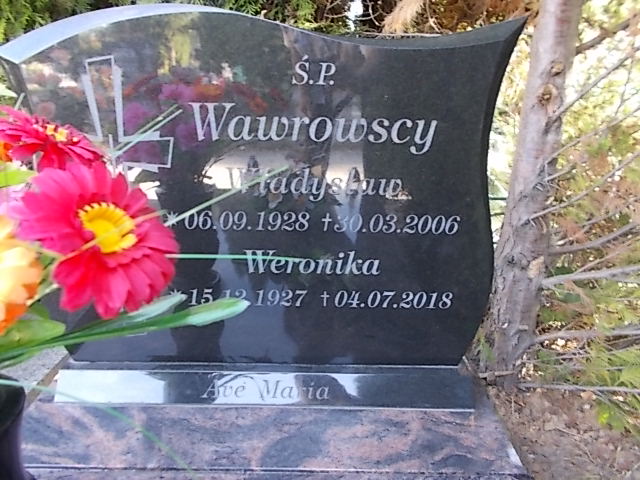 Weronika Wawrowska 1927 Złotoryja - Grobonet - Wyszukiwarka osób pochowanych