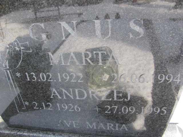 Grób Andrzej Grus