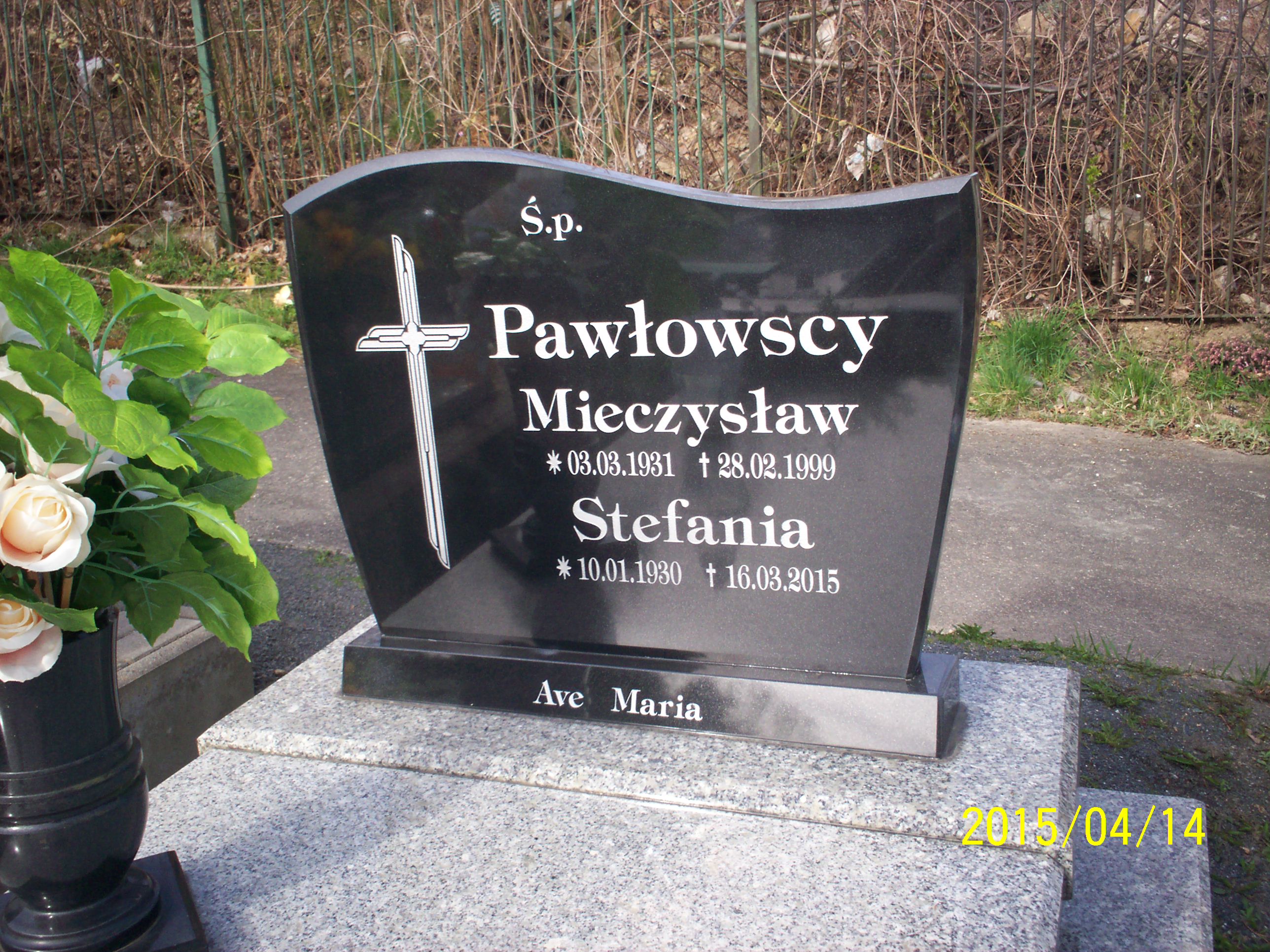 Grób STEFANIA PAWŁOWSKA