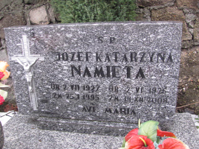 Katarzyna Namięta 1926 Złotoryja - Grobonet - Wyszukiwarka osób pochowanych