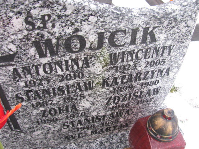 Zofia Wójcik 1950 Złotoryja - Grobonet - Wyszukiwarka osób pochowanych