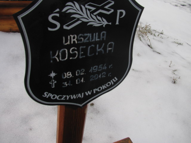 Urszula Kosecka 1954 Złotoryja - Grobonet - Wyszukiwarka osób pochowanych
