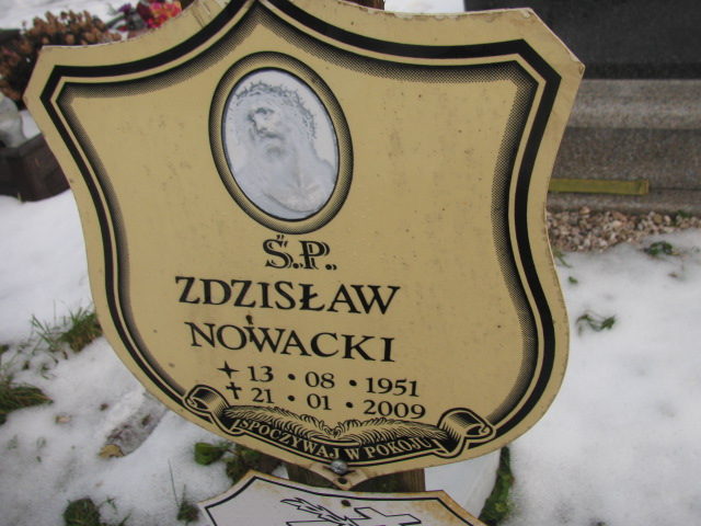 Zdzisław Nowacki 1951 Złotoryja - Grobonet - Wyszukiwarka osób pochowanych